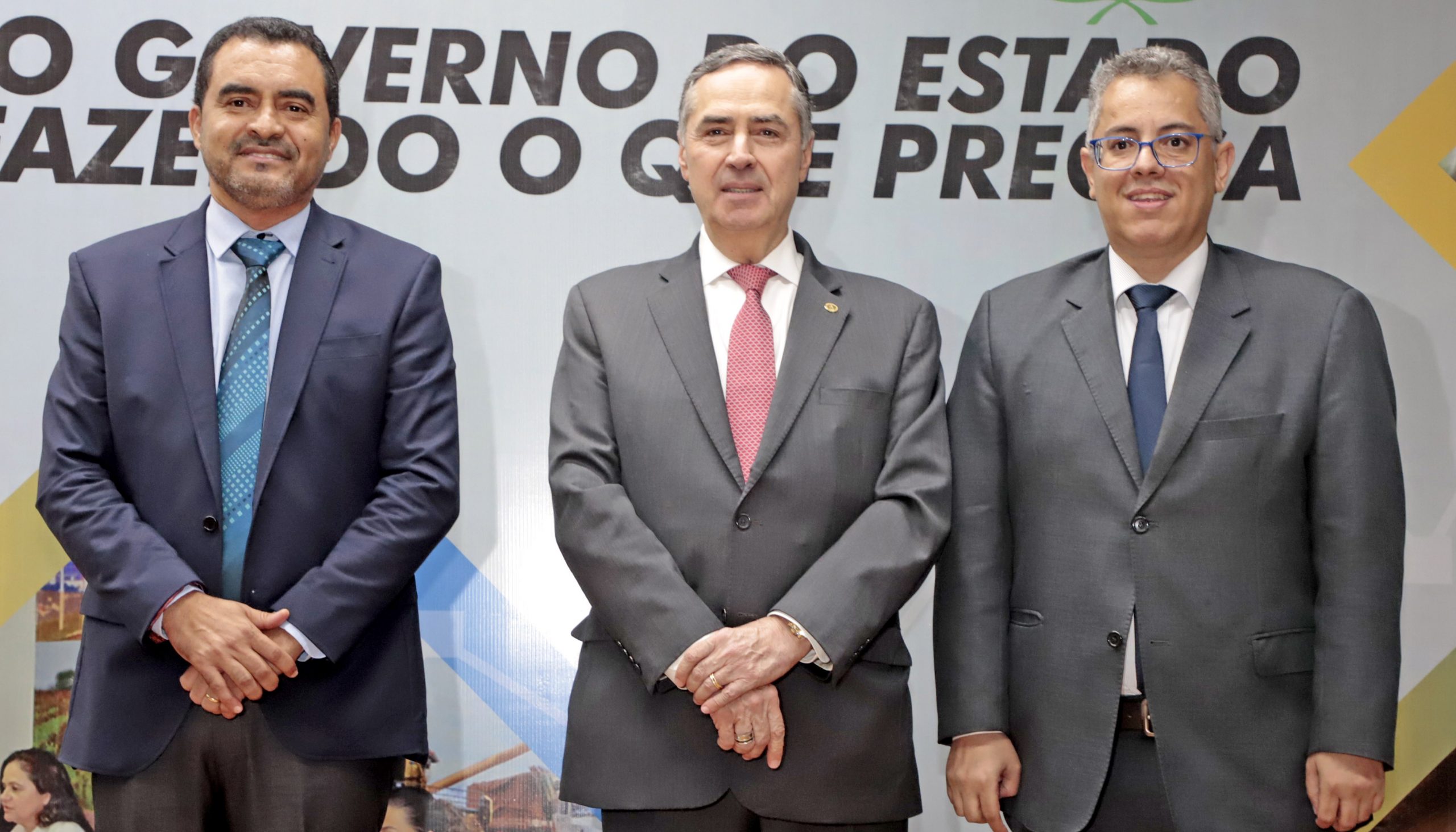 Em evento no Palácio Araguaia, Governador Wanderlei Barbosa recebe o ministro e vice-presidente do STF Luís Roberto Barroso