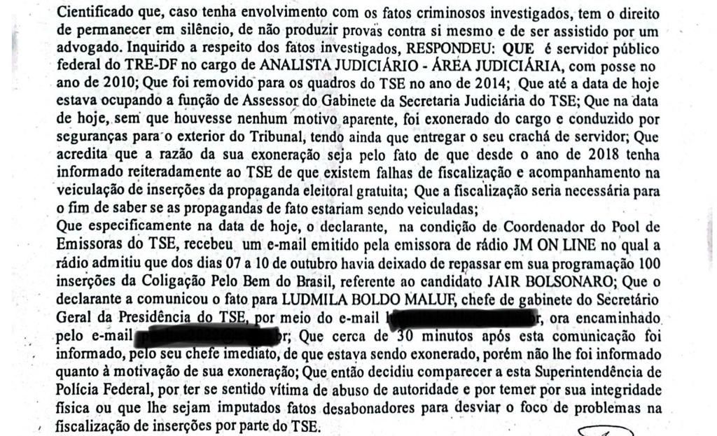 “Acho que estão tentando criar uma cortina de fumaça comigo”, diz à CNN servidor exonerado do TSE