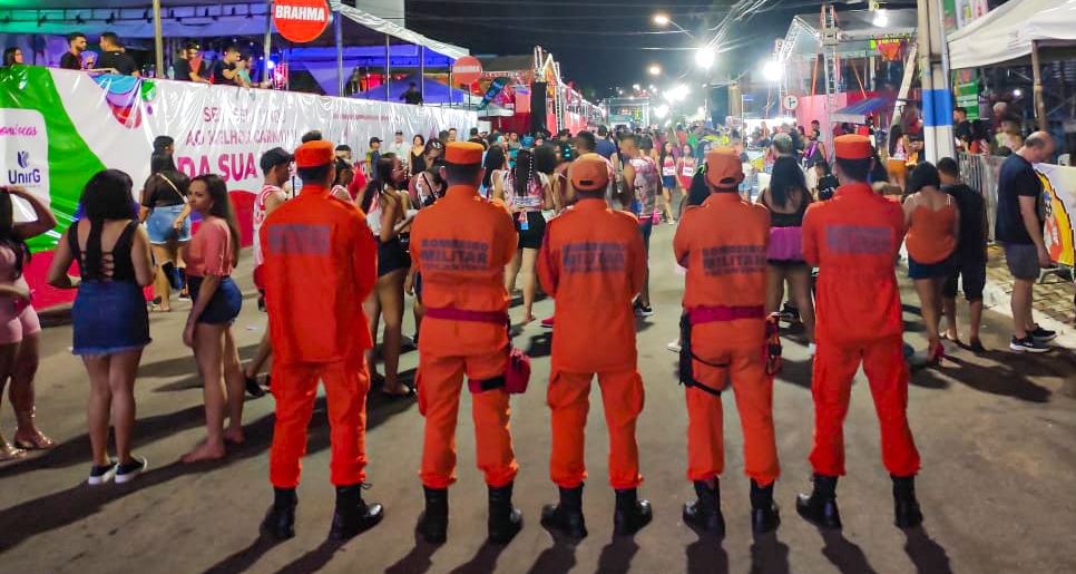 Corpo de Bombeiros Militar avalia as três primeiras noites de Carnaval