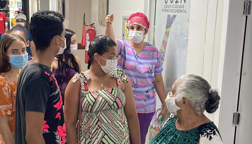 Gestantes fazem visita guiada no Hospital Regional de Paraíso do Tocantins