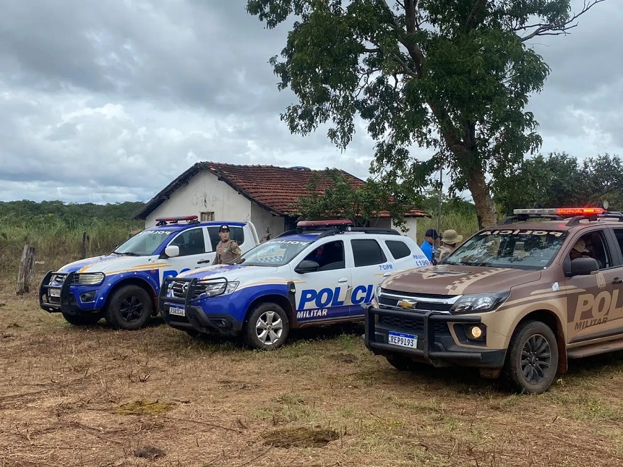 Polícia Militar da 7ª CIPM e do 4º BPM realiza operação para retirada de invasores em fazendas no Sul do Tocantins