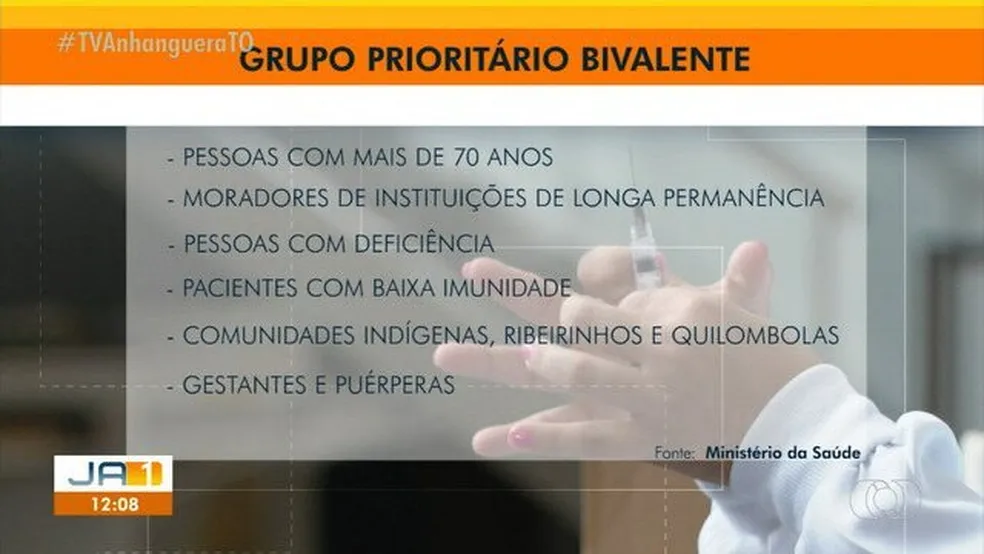 Cerca de 55 mil pessoas devem receber a vacina bivalente contra Covid-19 em Palmas