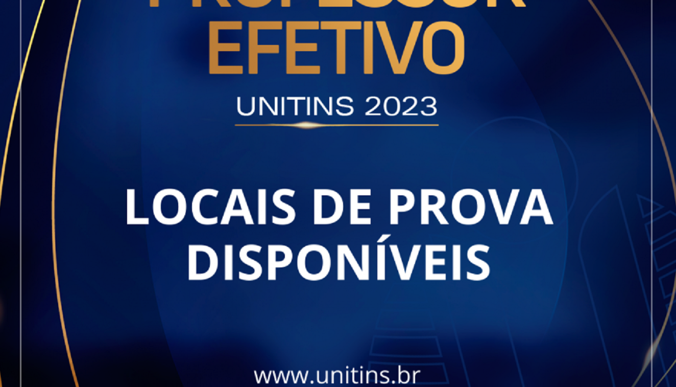 Unitins divulga locais de prova de concurso para professor efetivo