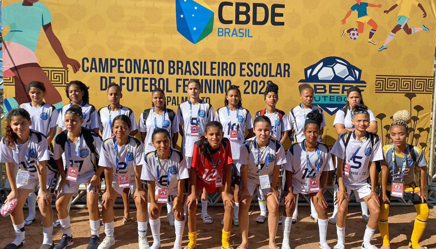 Escolas da rede estadual estreiam com vitória no Brasileiro Escolar de Futebol Feminino em Palmas