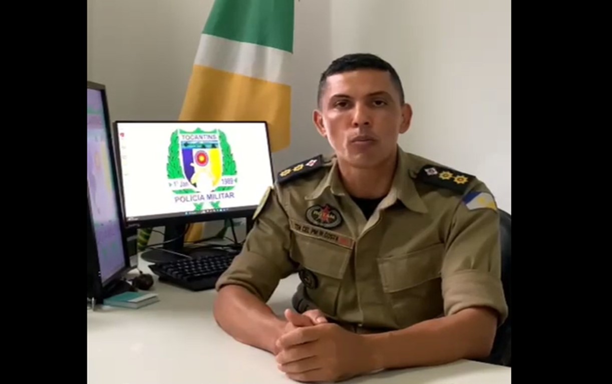 Comandante do 4º BPM em Gurupi esclarece rumores de atentado em escolas de Gurupi (Veja vídeo)