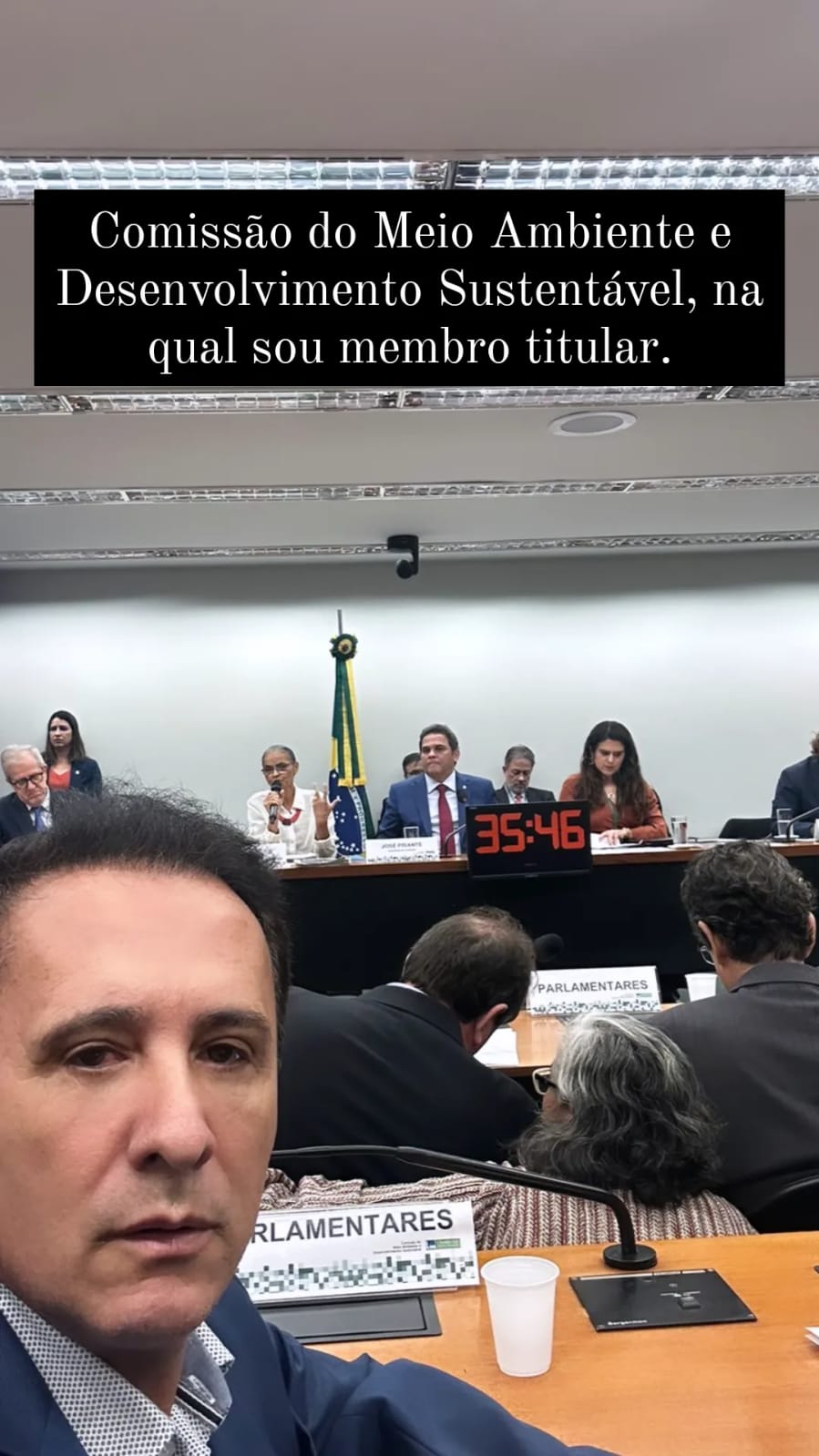 Gaguim participa de comissão do Meio Ambiente junto com Marina Silva e Rodrigo Agostinho