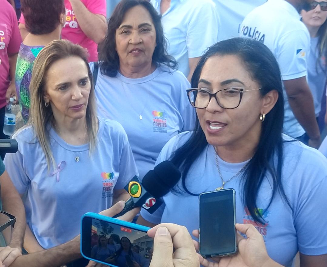 Ao lado de Berenice Barbosa, Leila Bonagura participa da campanha Agosto Lilás no sul do estado