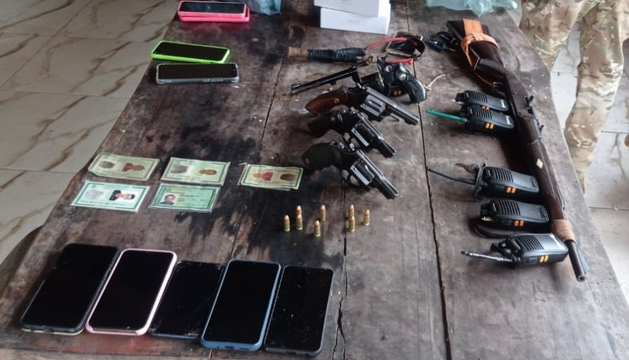 Polícia Civil apreende armas, munições e rádios comunicadores em Goiatins