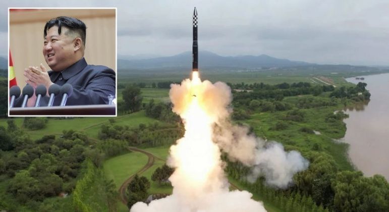 Kim Jong-un dispara seu míssil balístico mais poderoso, com capacidade de atingir os EUA